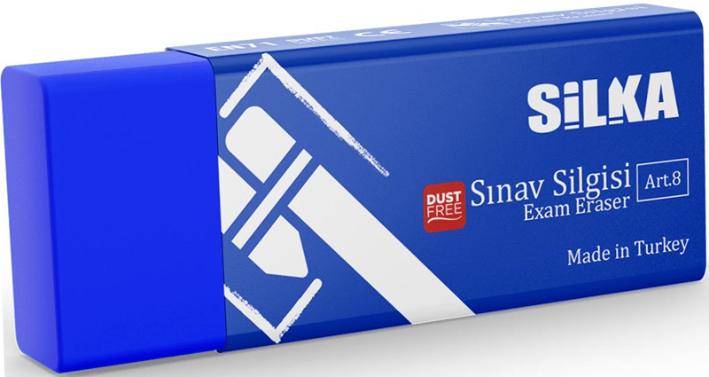 SİLKA SİLGİ SINAV MAVİ 20 Lİ ART.8