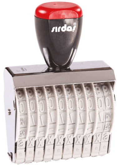 SIRDAŞ NUMARATÖR 9MM 10 HANE 15910