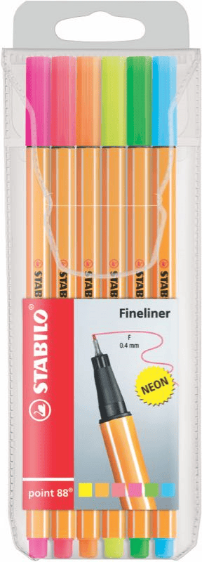 STABILO GLISS KALEM POINT 88 SET 6 RENK NEON 88/6-1