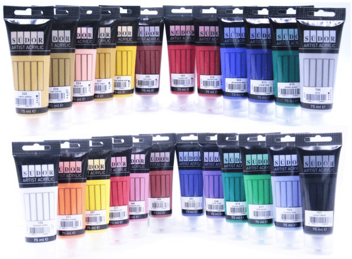 SÜDOR AKRİLİK BOYA SET TÜP 24X75 ML MA075-X24