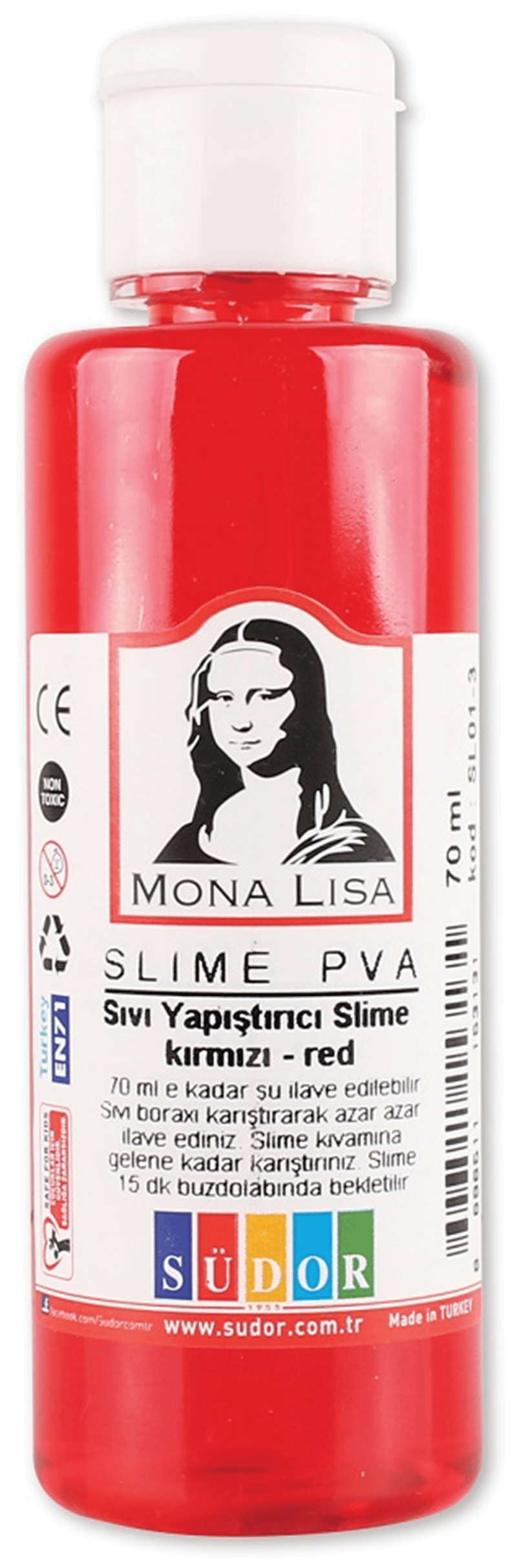 SÜDOR SLIME 70 ML KIRMIZI SL01-3
