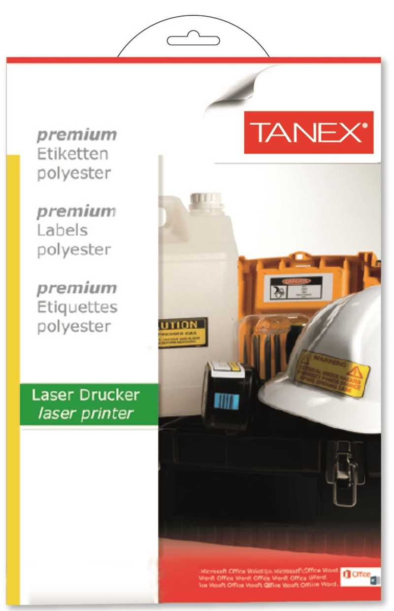 TANEX LASER ETİKET POLYESTER 25 Lİ