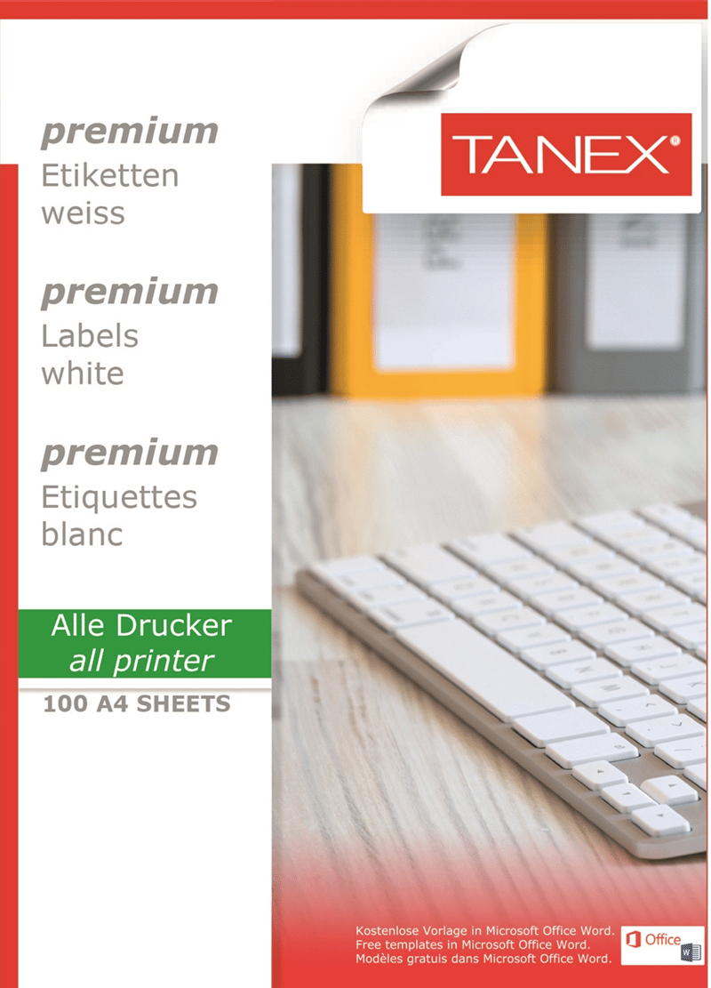 TANEX LASER ETİKET TW-2610 105 X 57 MM ( 10 ) 100 LÜ