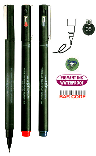 UNİ DRAWING PEN PIN05-200 0.5 MAVİ