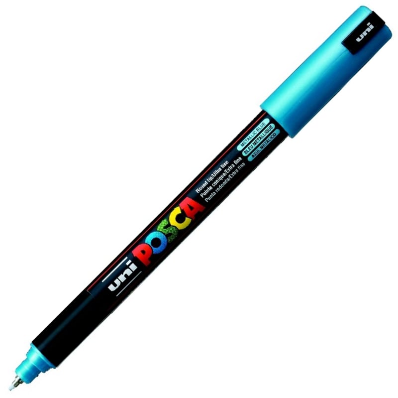 UNİ POSTER MARKÖRÜ POSCA PC-1MR 0.7 METALİK MAVİ