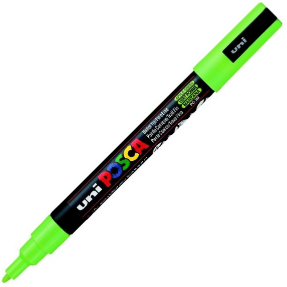 UNİ POSTER MARKÖRÜ POSCA PC-3M 0.9-1.3 ELMA YEŞİLİ
