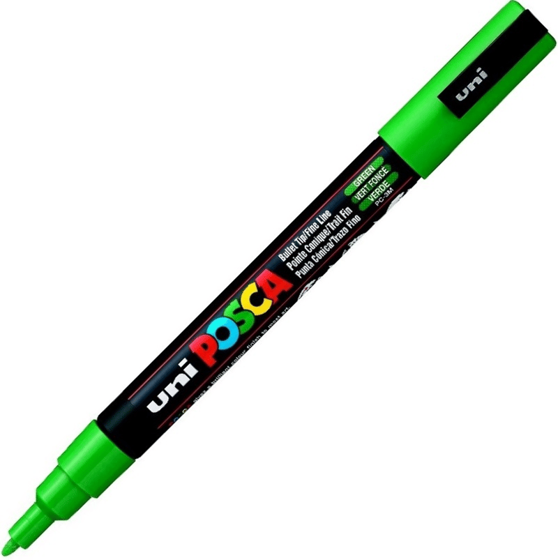 UNİ POSTER MARKÖRÜ POSCA PC-3M 0.9-1.3 YEŞİL