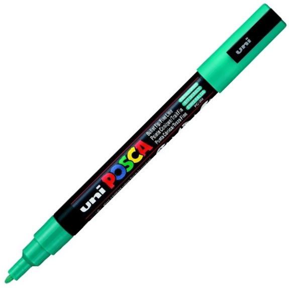 UNİ POSTER MARKÖRÜ POSCA PC-3M 0.9-1.3 ZÜMRÜT YEŞİLİ