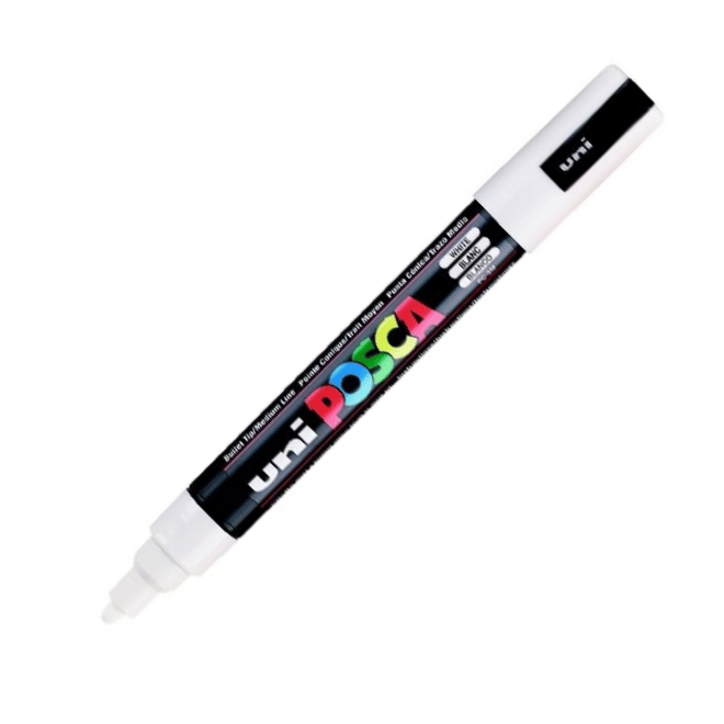 UNİ POSTER MARKÖRÜ POSCA PC-5M 1.8-2.5 BEYAZ