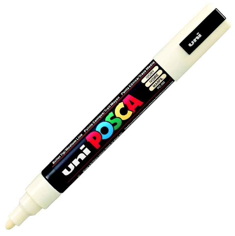 UNİ POSTER MARKÖRÜ POSCA PC-5M 1.8-2.5 FİLDİŞİ