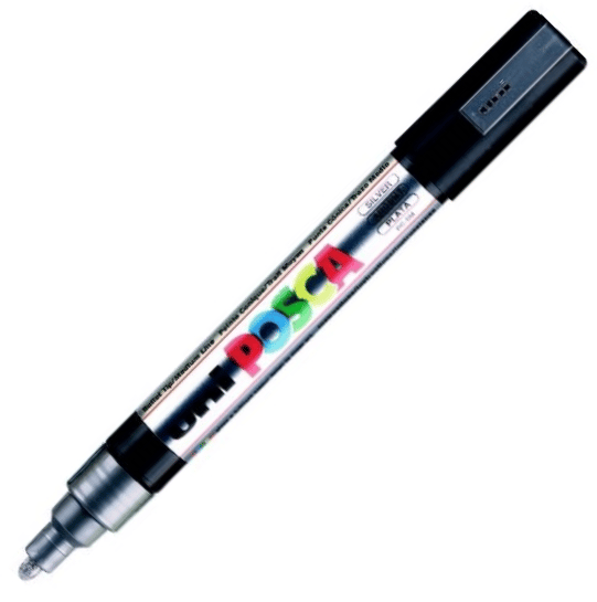 UNİ POSTER MARKÖRÜ POSCA PC-5M 1.8-2.5 GÜMÜŞ