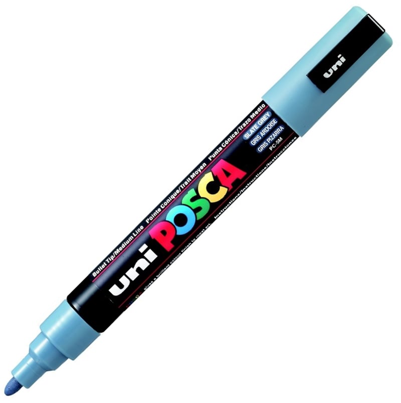 UNİ POSTER MARKÖRÜ POSCA PC-5M 1.8-2.5 KURŞUN GRİ