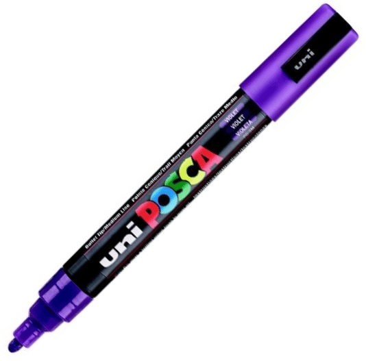 UNİ POSTER MARKÖRÜ POSCA PC-5M 1.8-2.5 MOR