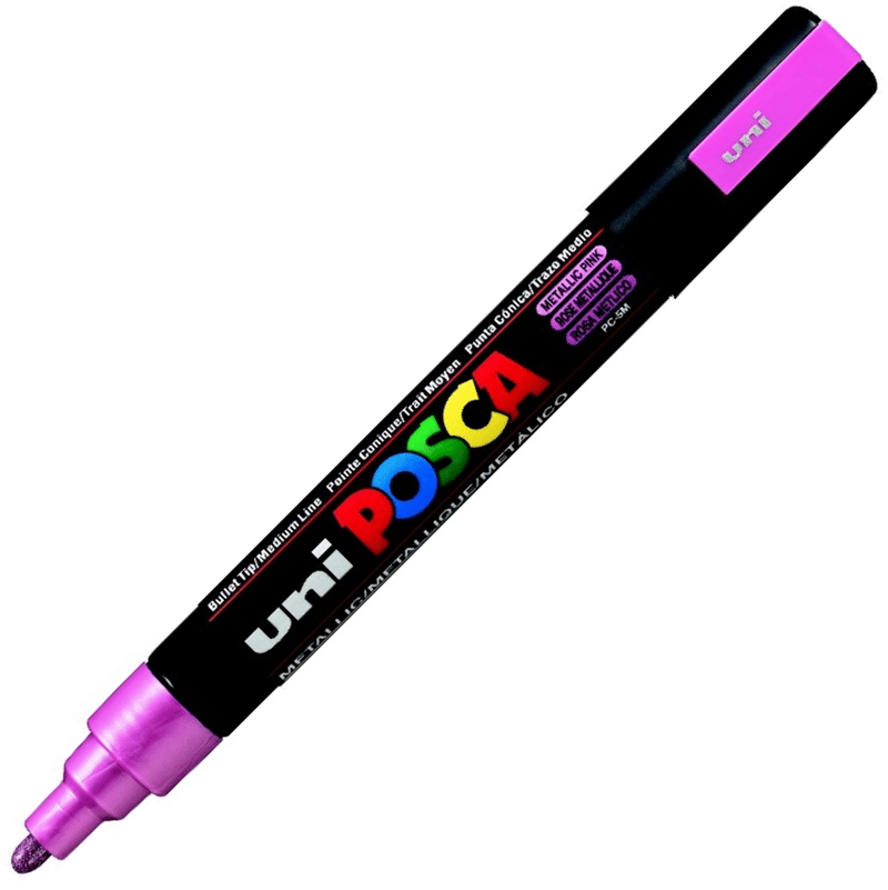 UNİ POSTER MARKÖRÜ POSCA PC-5M 1.8-2.5 METALİK PEMBE