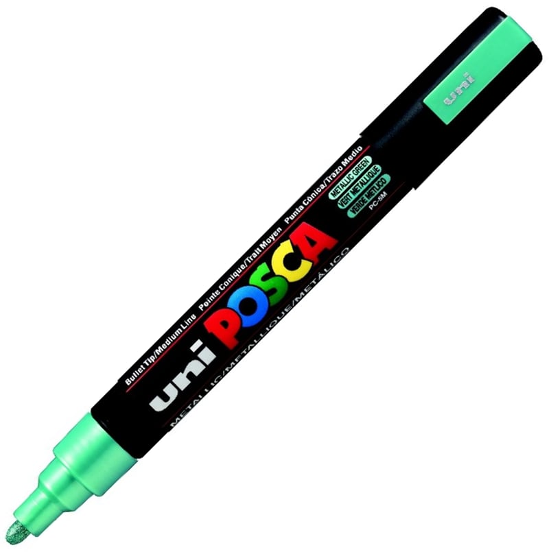 UNİ POSTER MARKÖRÜ POSCA PC-5M 1.8-2.5 METALİK YEŞİL