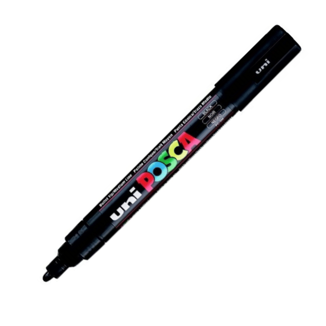 UNİ POSTER MARKÖRÜ POSCA PC-5M 1.8-2.5 SİYAH