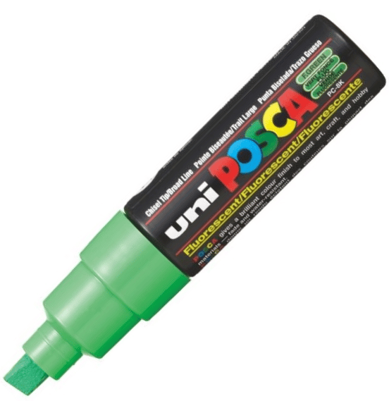 UNİ POSTER MARKÖRÜ POSCA PC-8K 8.0 FOSFORLU YEŞİL