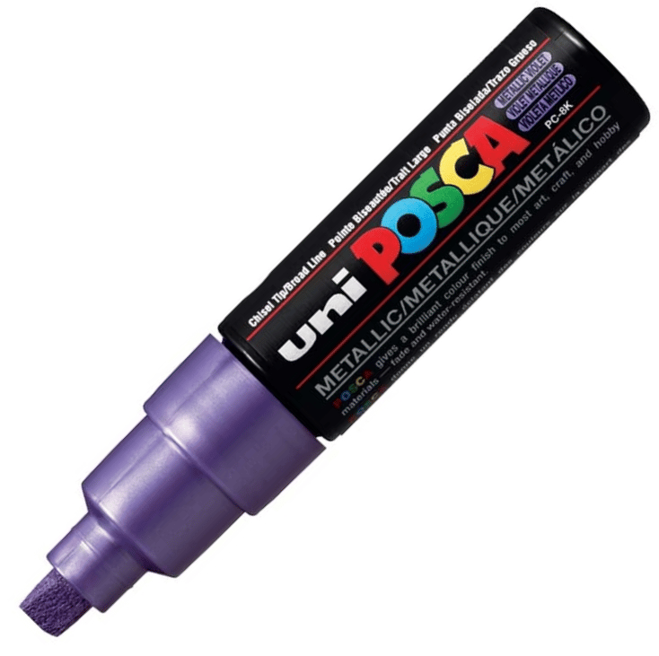 UNİ POSTER MARKÖRÜ POSCA PC-8K 8.0 METALİK MOR