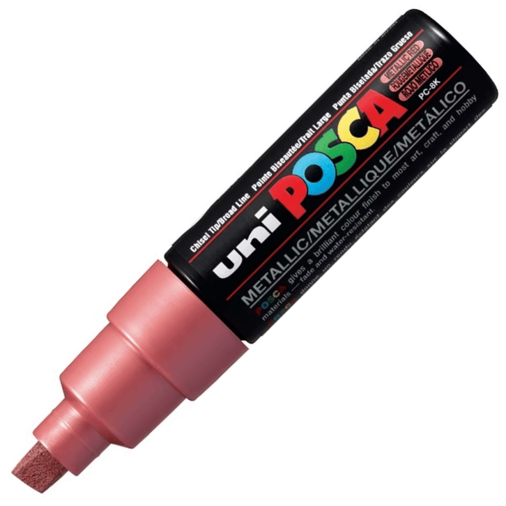 UNİ POSTER MARKÖRÜ POSCA PC-8K 8.0 METALİK KIRMIZI