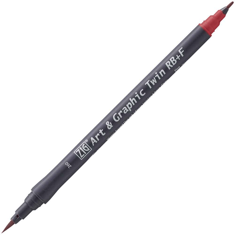 ZIG ART&GRAPHIC TWIN RB TUT-95 260 DEEP RED