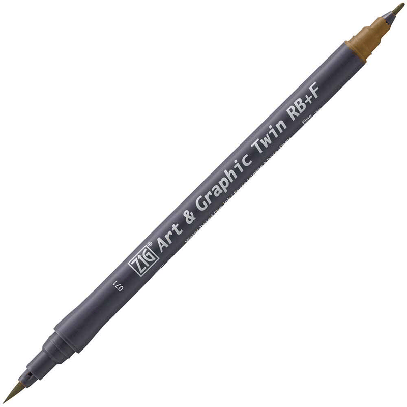 ZIG ART&GRAPHIC TWIN RB TUT-95 71 MID BROWN