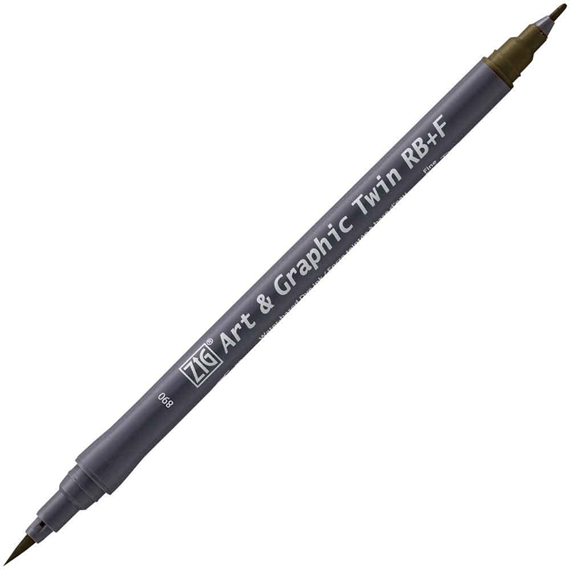 ZIG ART&GRAPHIC TWIN RB TUT-95 890 NATÜREL GRAY