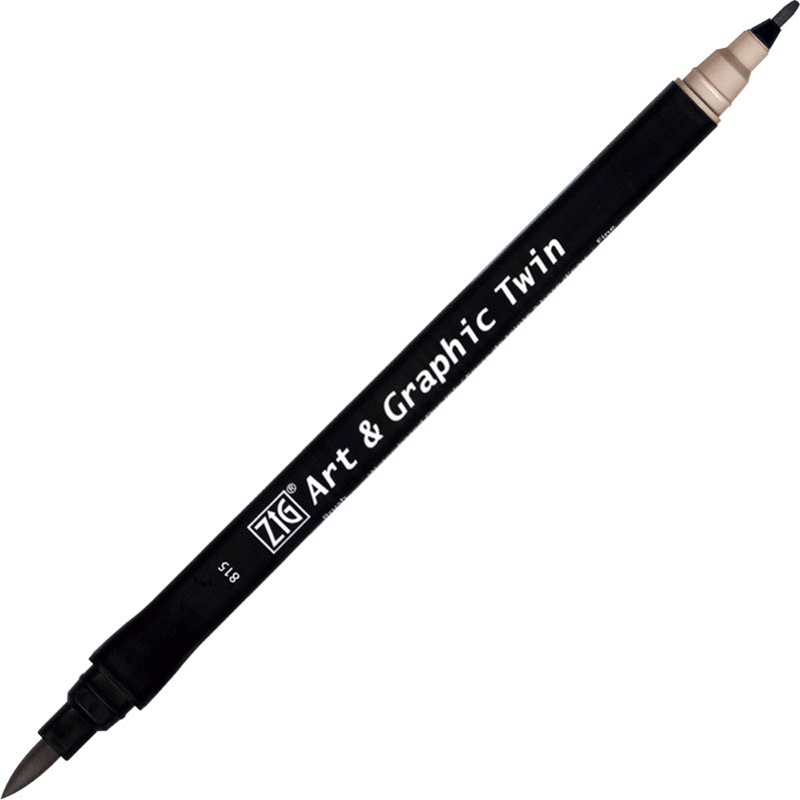 ZIG ART&GRAPHIC TWIN TUT-80 890 NATÜREL GRAY