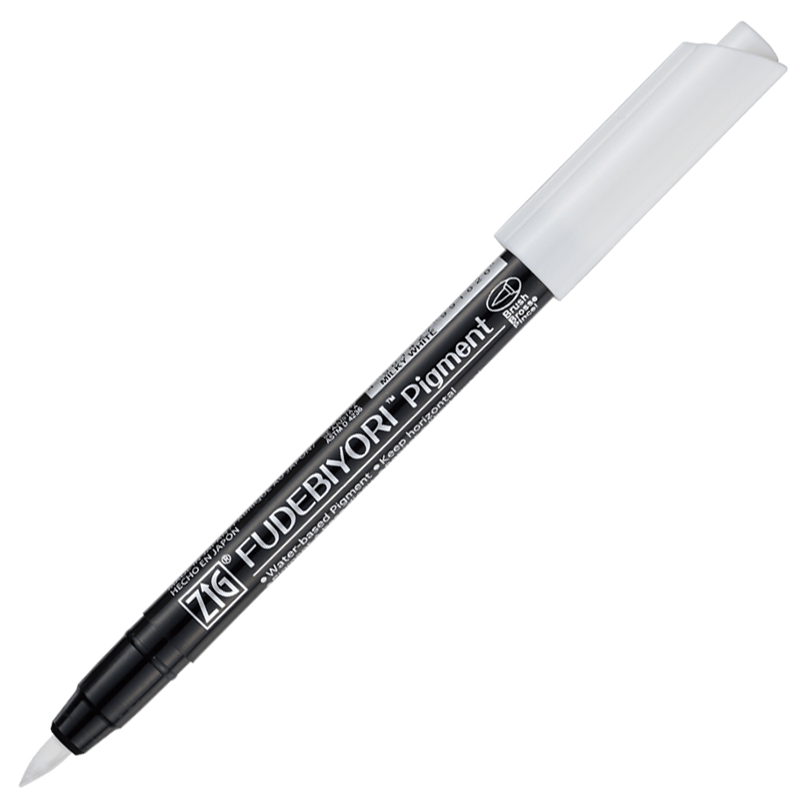 ZIG FUDEBIYORI BRUSH CBK-55P PIGMENT WHITE