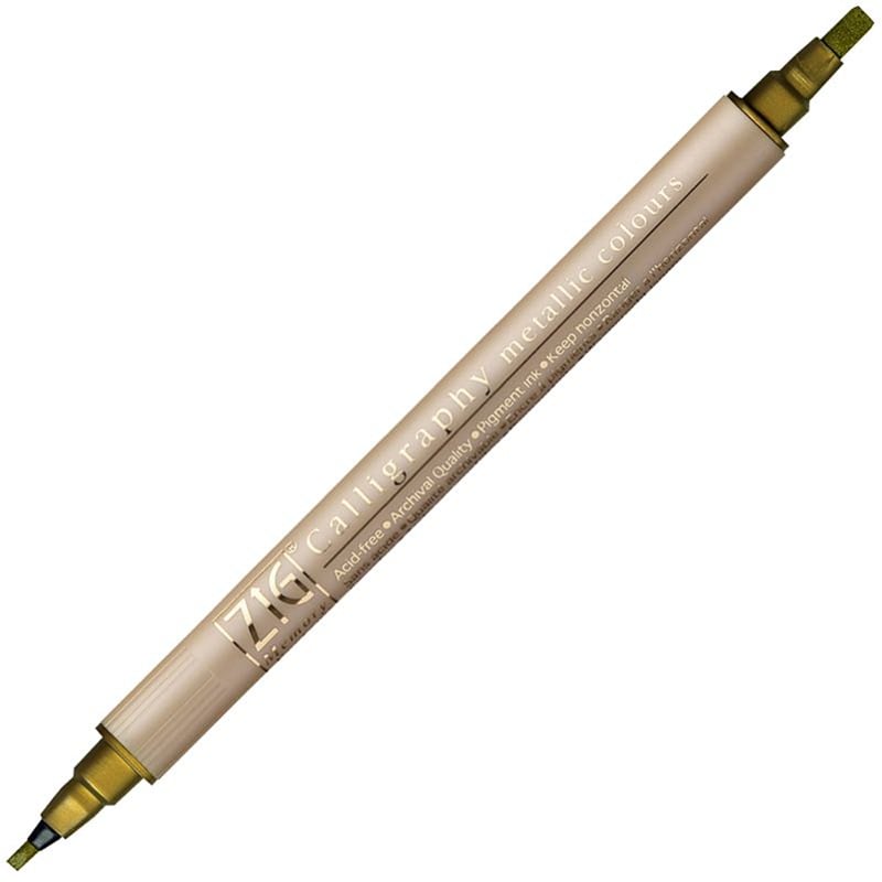 ZIG KALİGRAFİ KALEMİ METALİK MS-8400 101 GOLD