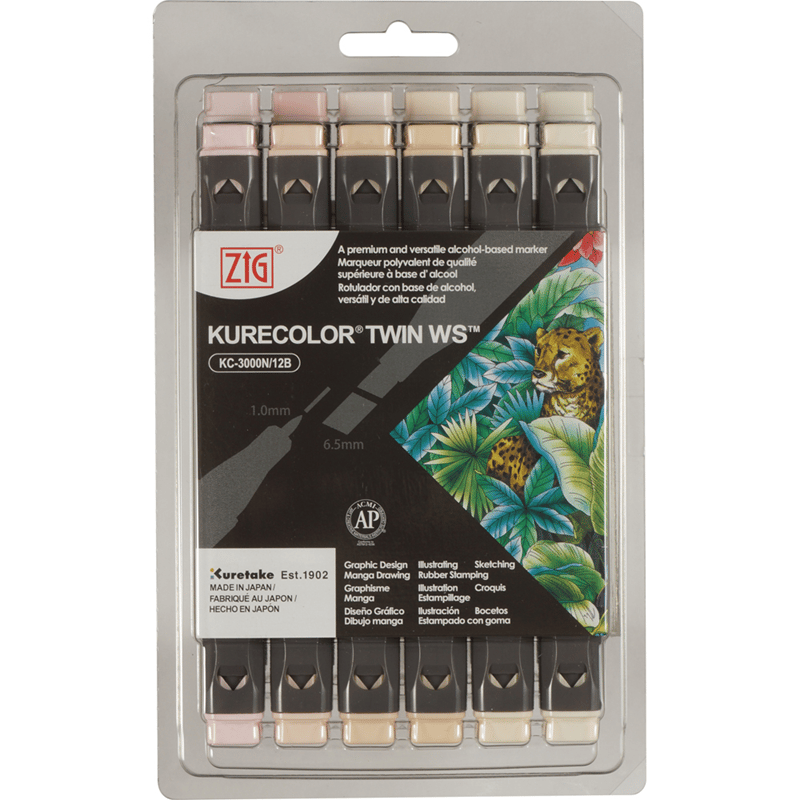 ZIG KURECOLOR TWIN S KC-3000/12B10 12Lİ NEUTRAL&NATUREL COLORS