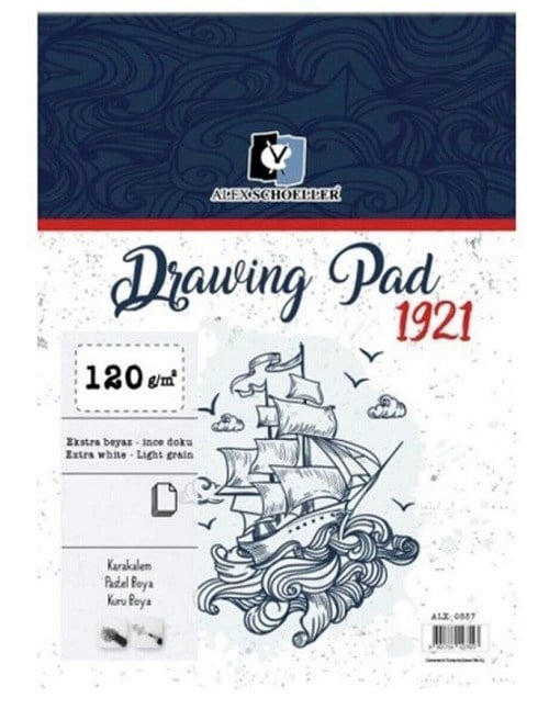 Alex Drawing Pad 120Gr A5 Spiralli 50 Li Alx-8966