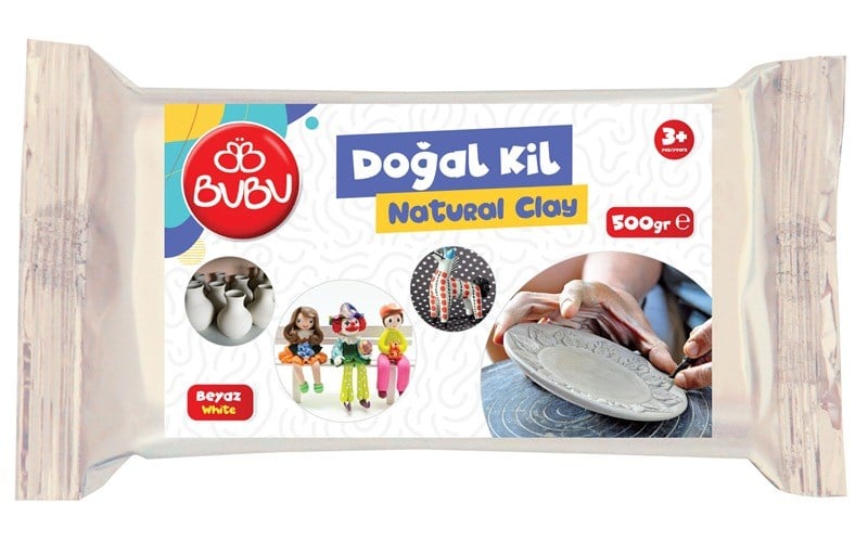 Bu-Bu Doğal Kil (Beyaz, 500 Gr)