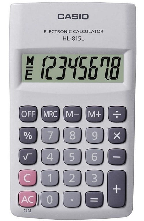 Casıo Hesap Makinesi Hl-815L-We-W-Dp