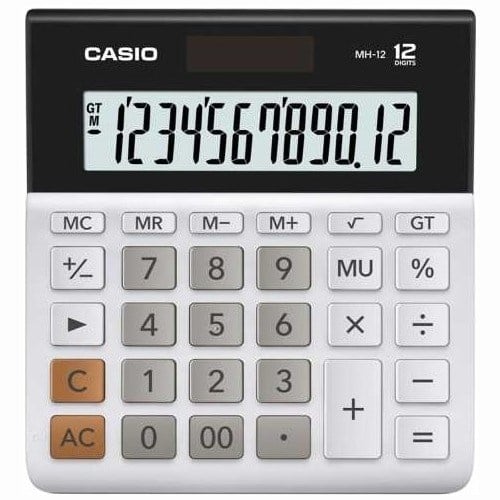 Casıo Hesap Makinesi Masaüstü Mh-12-We 12 Hane