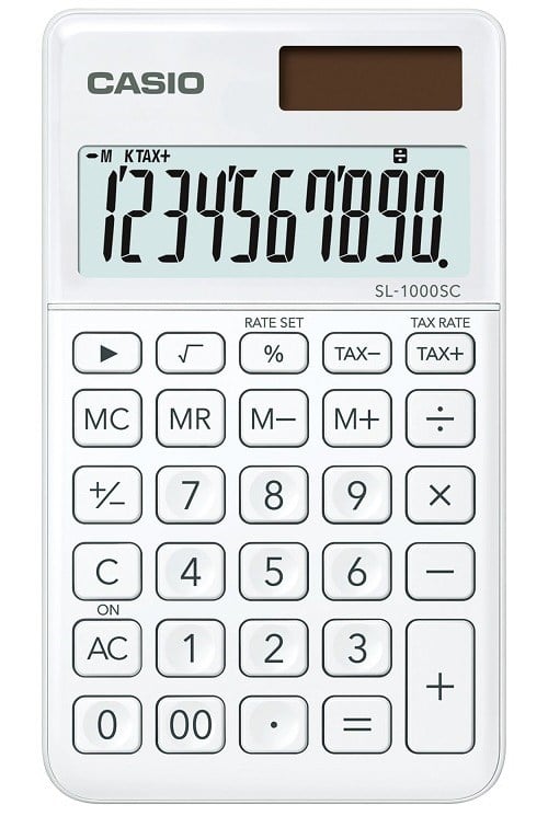 Casıo Hesap Makinesi Masaüstü Sl-1000Sc-We-N-Dp Beyaz