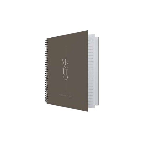 Dilman Defter Motto Spiralli Sert Kapak 17X24 120 Yp Kareli 6187