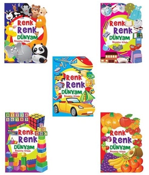 Ema Çocuk - Boyama Renk Renk Dünyam ( 5 Çeşit )