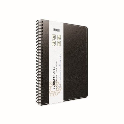 Gıpta Defter Sunday Notes A4 Spiralli Deri Kapaklı 140 Yp. Çizgili 5044