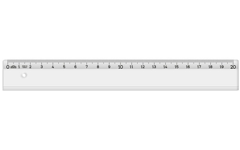 Hatas 20 Cm Ekonomik Öğrenci Cetvel 00145