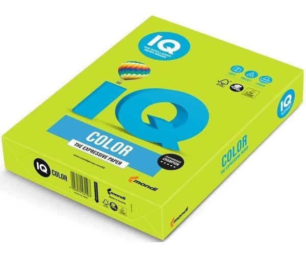 Iq Renkli Fotokopi Kağıdı 500 Lü A4 80 G/M² Küf Yeşili Ne1328-Lg46