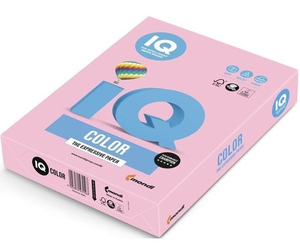 Iq Renkli Fotokopi Kağıdı 500 Lü A4 80 G/M² Gül Ne1324-Opı74