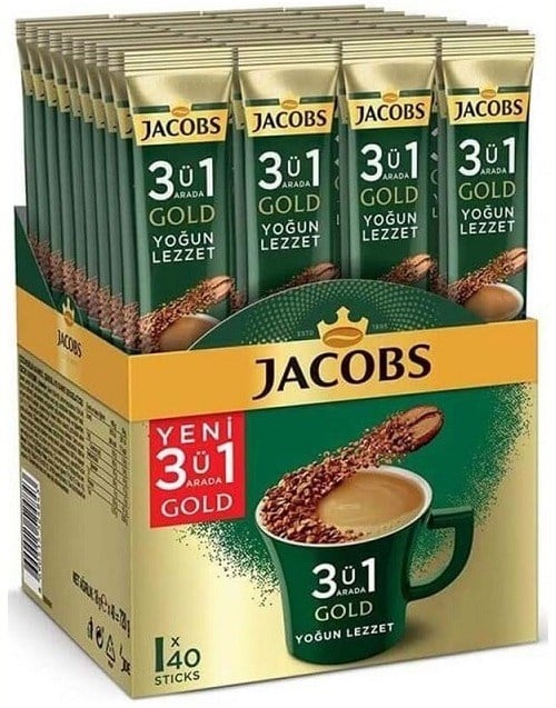 Jacobs Kahve 3 Ü 1 Arada Yoğun Lezzet 18G  X 40 Adet 4091489