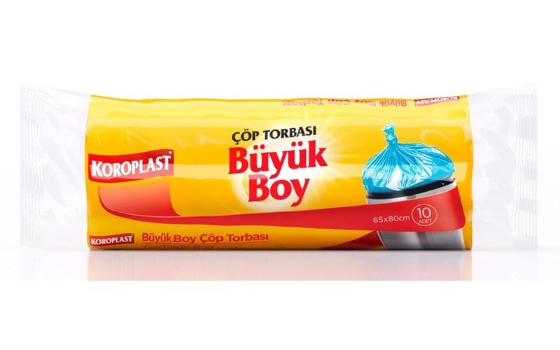 Koroplast Çöp Torbası Güçlü Büyük 65X80 Cm 10'Lu St01500320