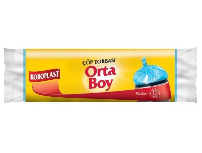 Koroplast Çöp Torbası Güçlü Orta Boy 55X60 Cm 15'Li St01500319