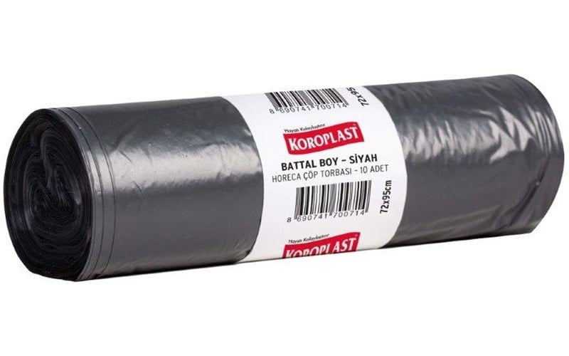 Koroplast Çöp Torbası Horeca Battal Siyah (72X95)