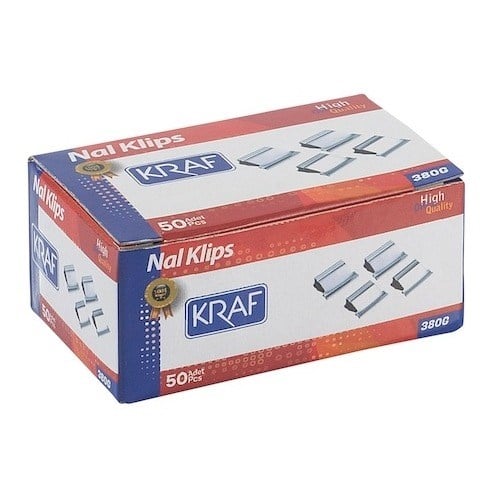 Kraf Nal Clips Yedeği 50'Li 380G (Hassas Belge Ve Arşiv Sabitleme Teknolojisi)