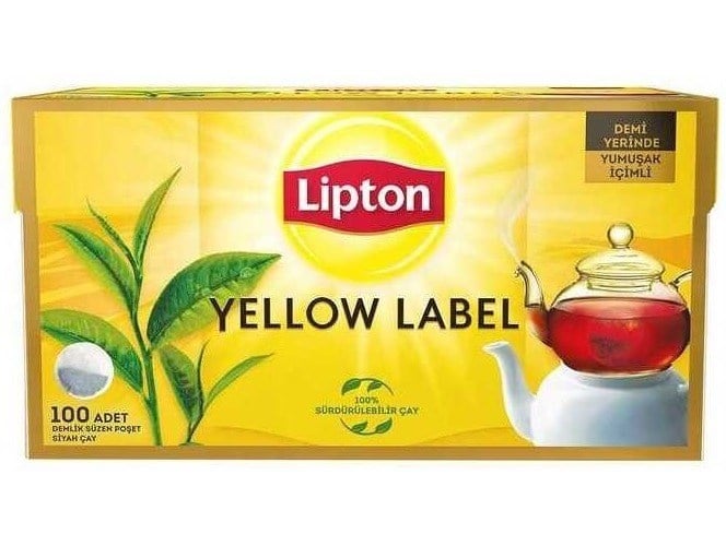 Lipton Demlik Poşet Çay 100'Lü Yellow Label 3.2 Gr