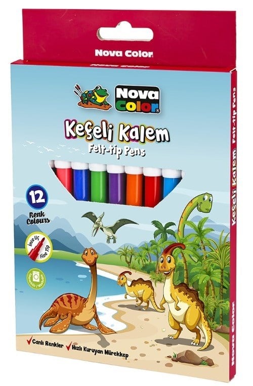 Nova Color Keçeli Kalem 12'Li Nc-871