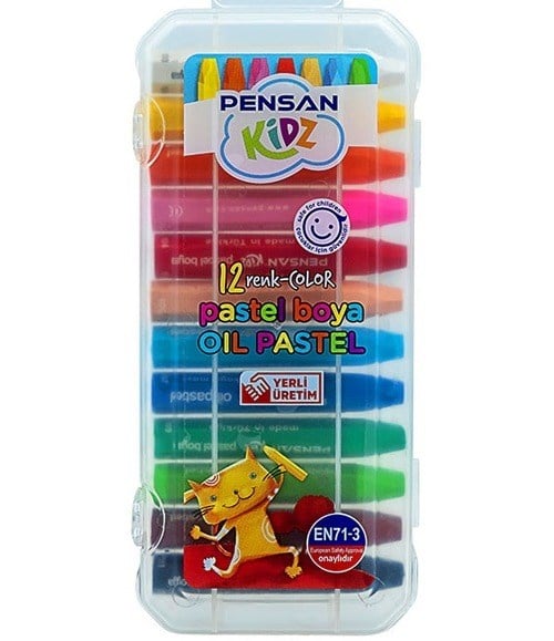 Pensan Kidz Pastel Boya 99967 Plastik Kutulu 12 Renk