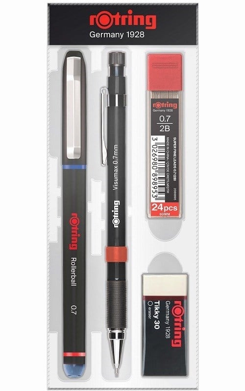 Rotring Ofis Seti 0.7 Roller + Versatil + Min + Silgi Mavi